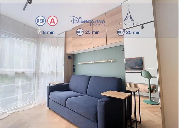 Apartment Smart Ultra Connecte - Escale Parfaite Entre Disneyland Et Paris Noisy-le-Grand